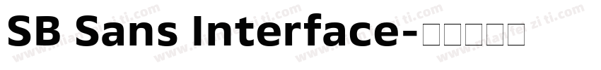 SB Sans Interface字体转换